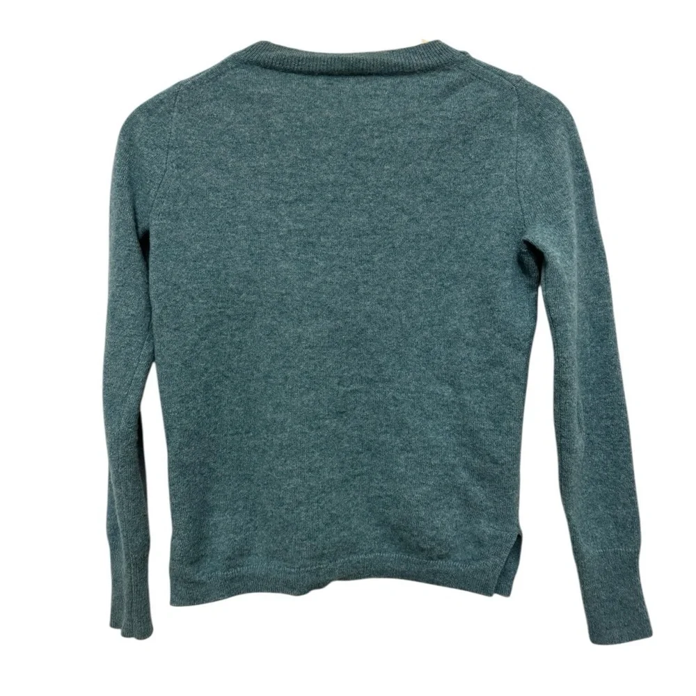 J. Crew Women's Blue Crew Neck Sweater Cashmere